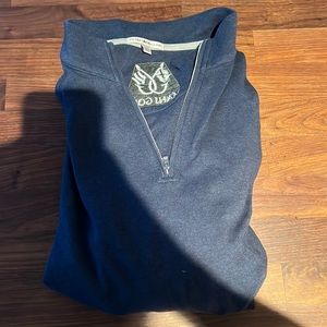 Peter Millar Mahi Gold 1/4 Zip with Chatham, MA Lat/Long on sleeve